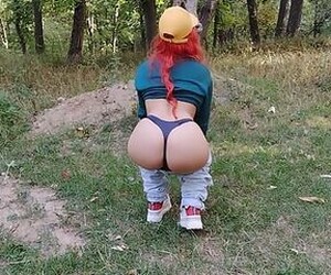 Walking and flashing my ass in the park public place