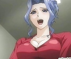 Busty hentai nurse hard fucked by transexual doctor anime
