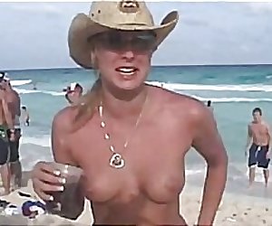 brunette young compilation beach amateur blonde natural boobs hardcore
